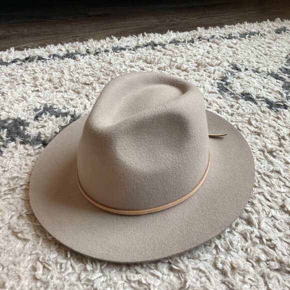 Brixton Wesley Fedora Hat 100% Wool Felt Unisex (Size Medium) - Picture 10 of 10